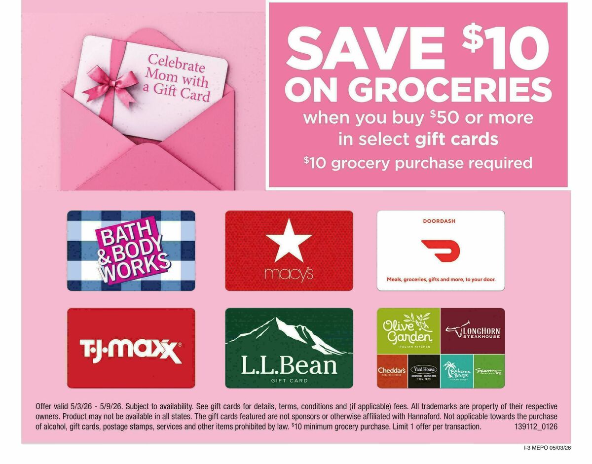 Hannaford Weekly Ad from May 3