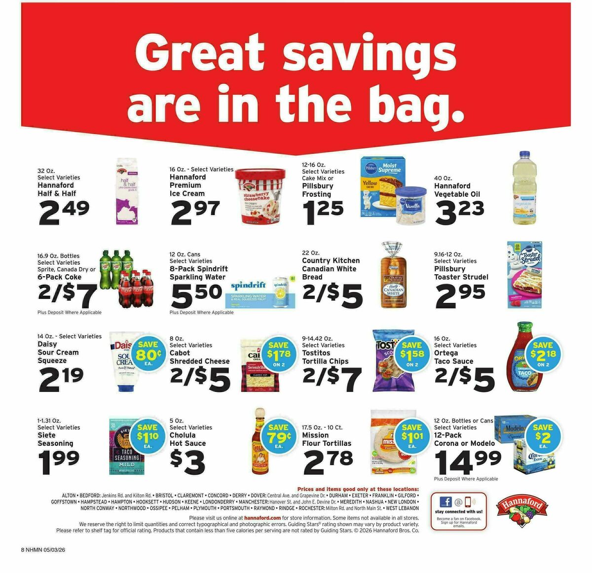 Hannaford Weekly Ad from May 3