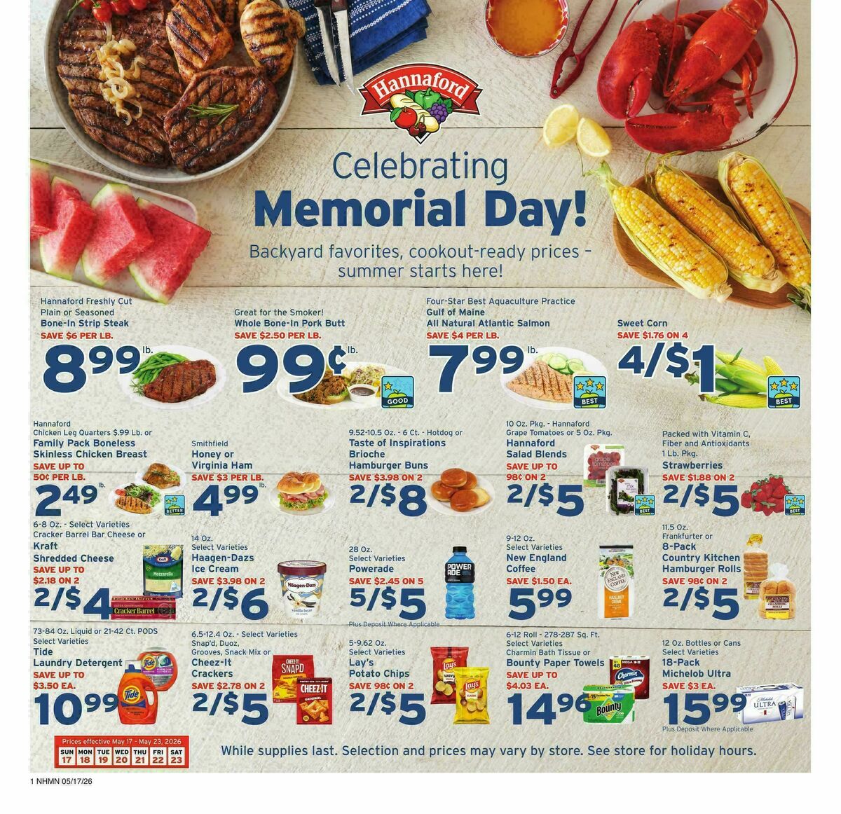Hannaford Weekly Ad from May 17