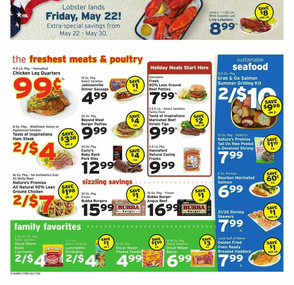 Hannaford Weekly Ad from May 17