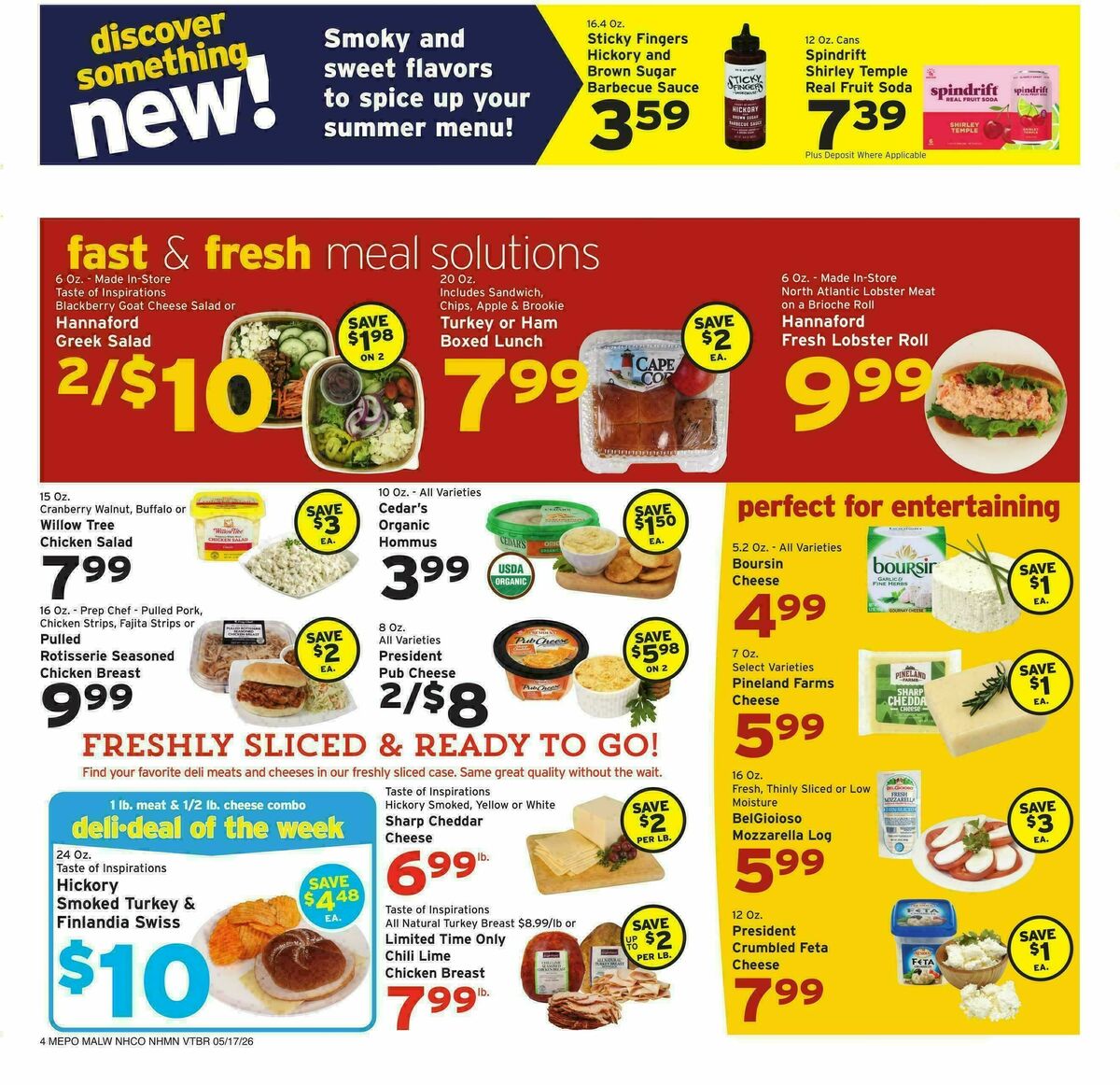 Hannaford Weekly Ad from May 17