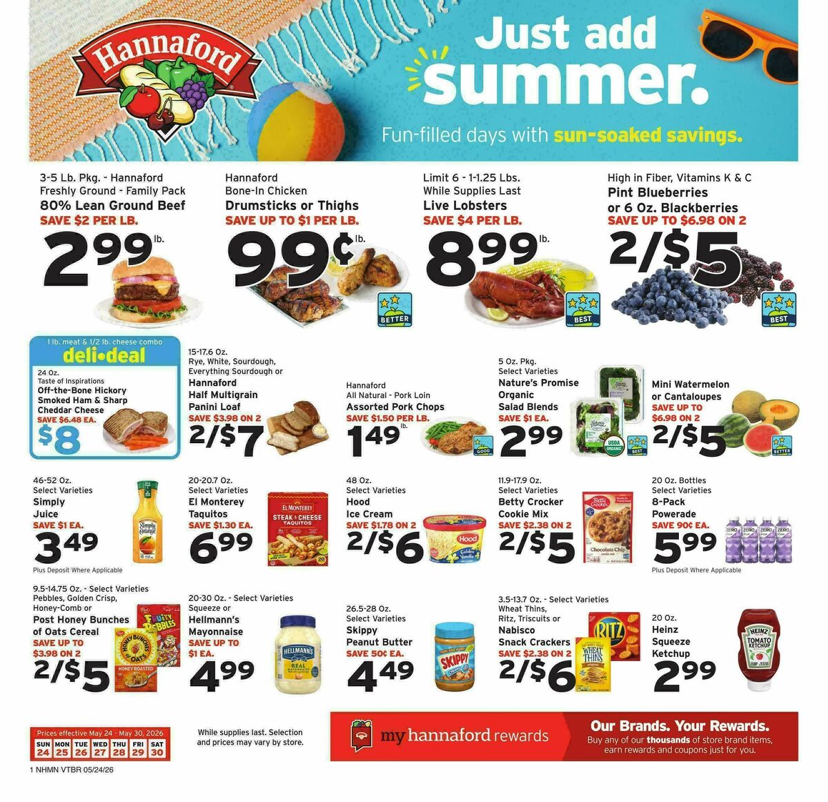 Hannaford Weekly Ad from May 24