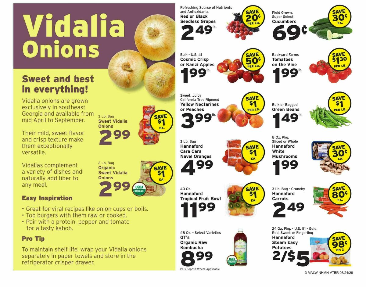 Hannaford Weekly Ad from May 24