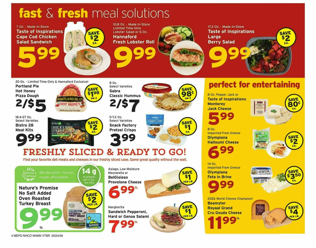 Hannaford Weekly Ad from May 24