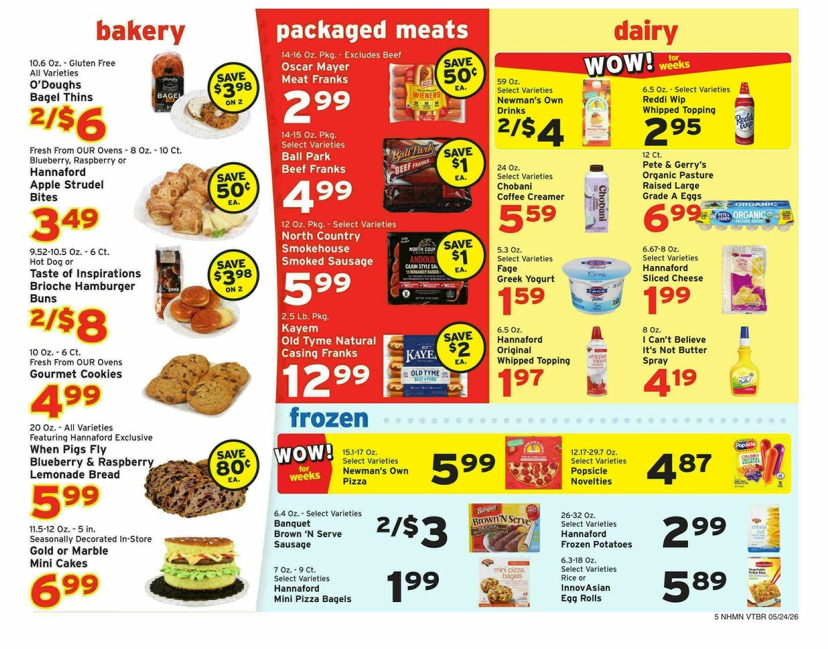 Hannaford Weekly Ad from May 24