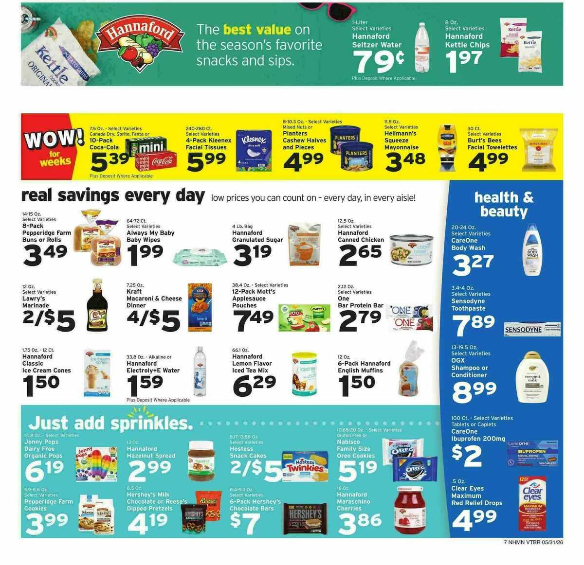 Hannaford Weekly Ad from May 31