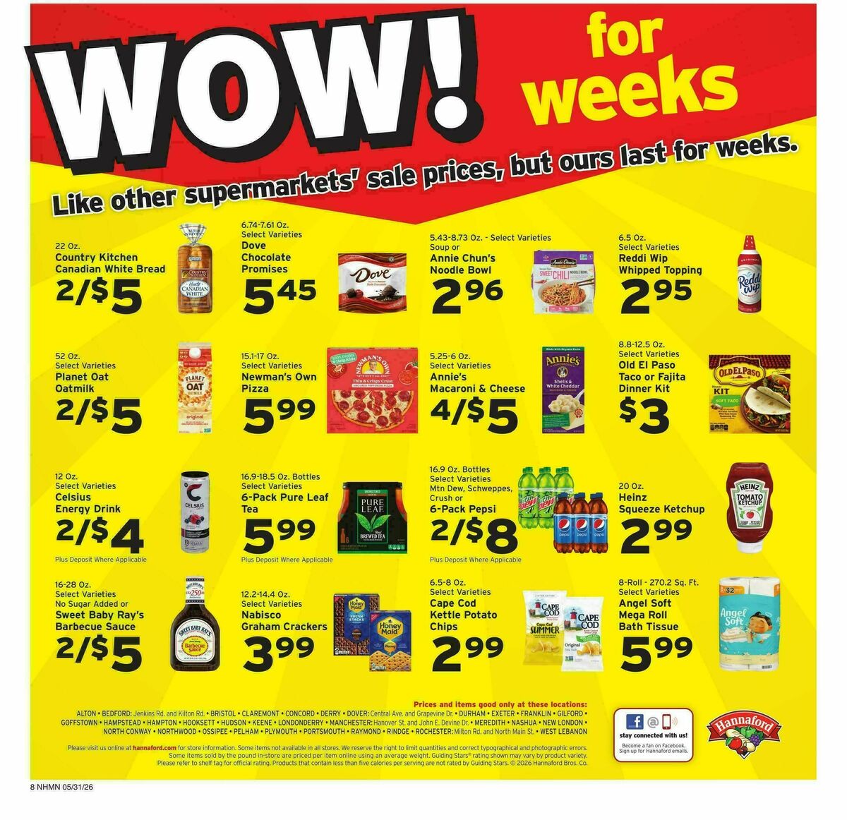 Hannaford Weekly Ad from May 31