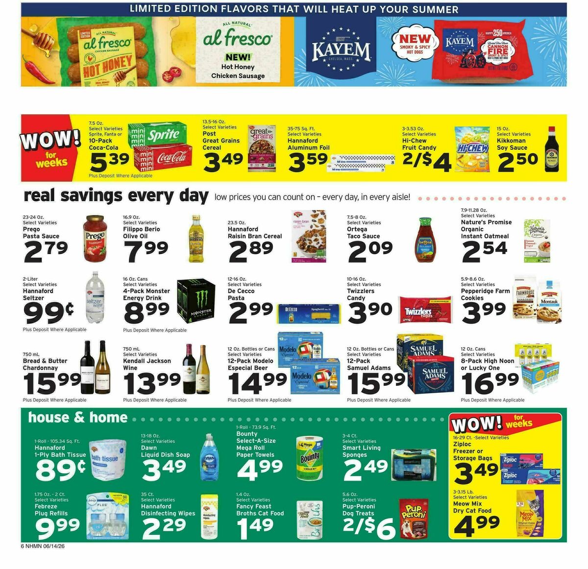 Hannaford Weekly Ad from June 14