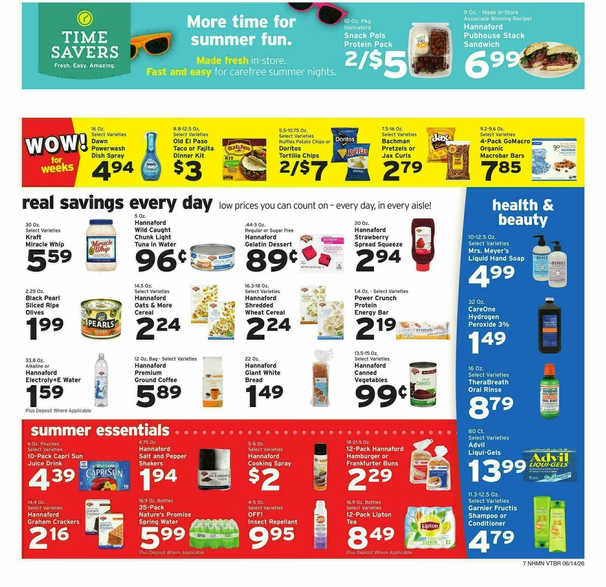 Hannaford Weekly Ad from June 14