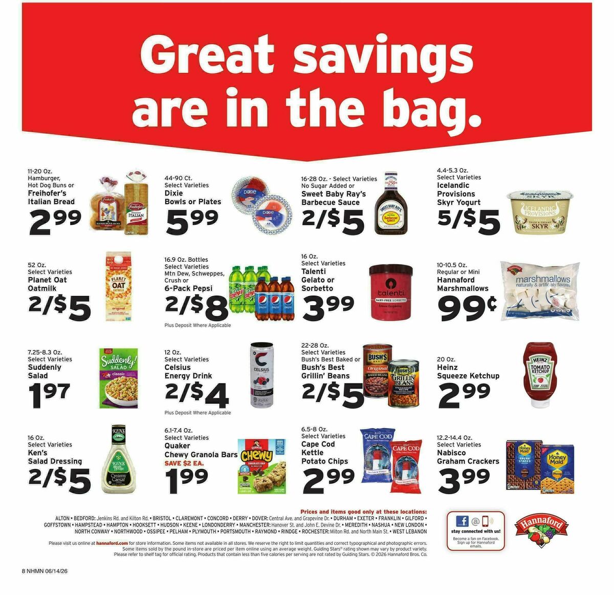 Hannaford Weekly Ad from June 14
