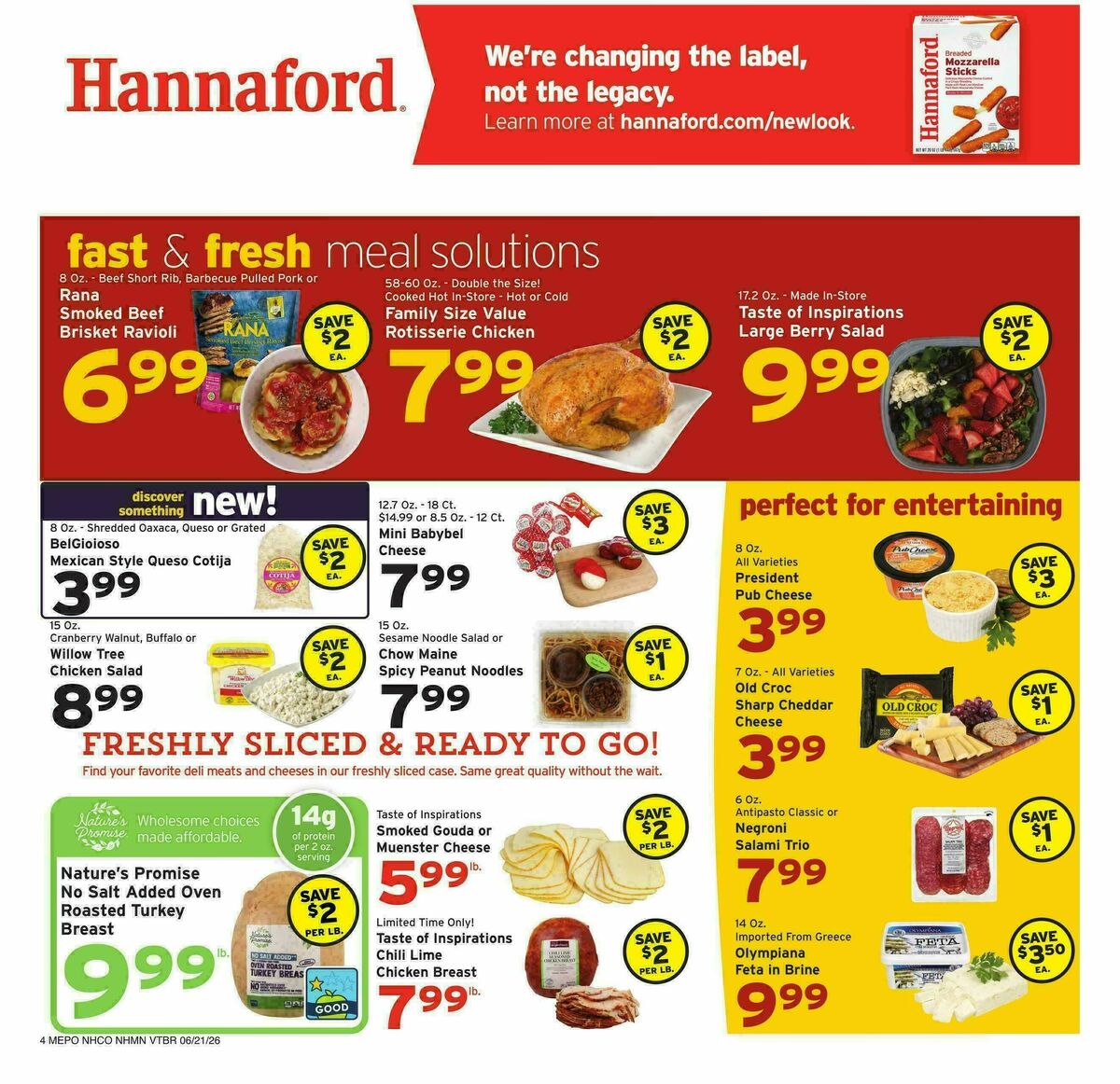 Hannaford Weekly Ad from June 21