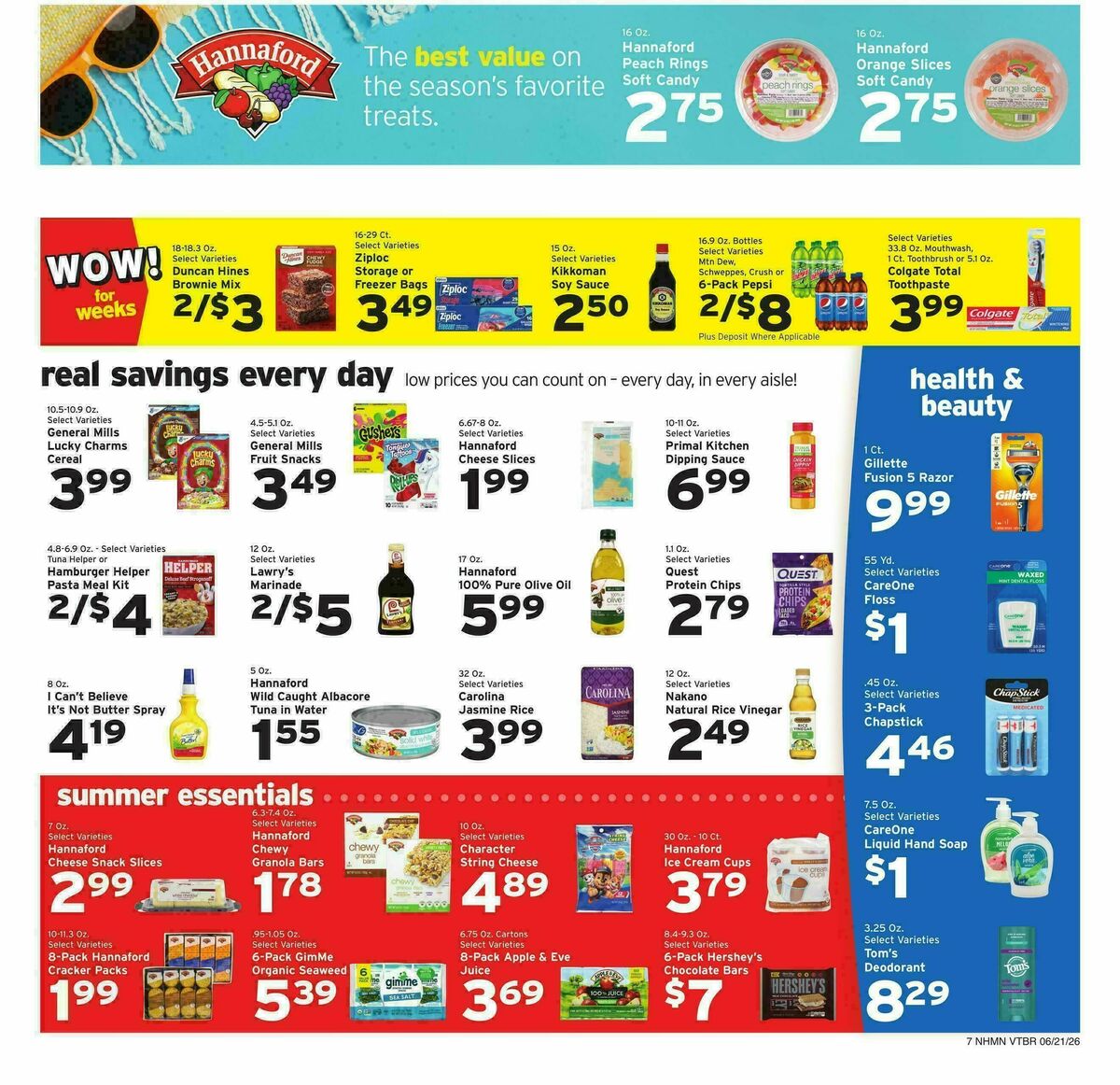 Hannaford Weekly Ad from June 21