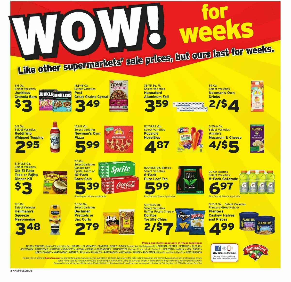 Hannaford Weekly Ad from June 21