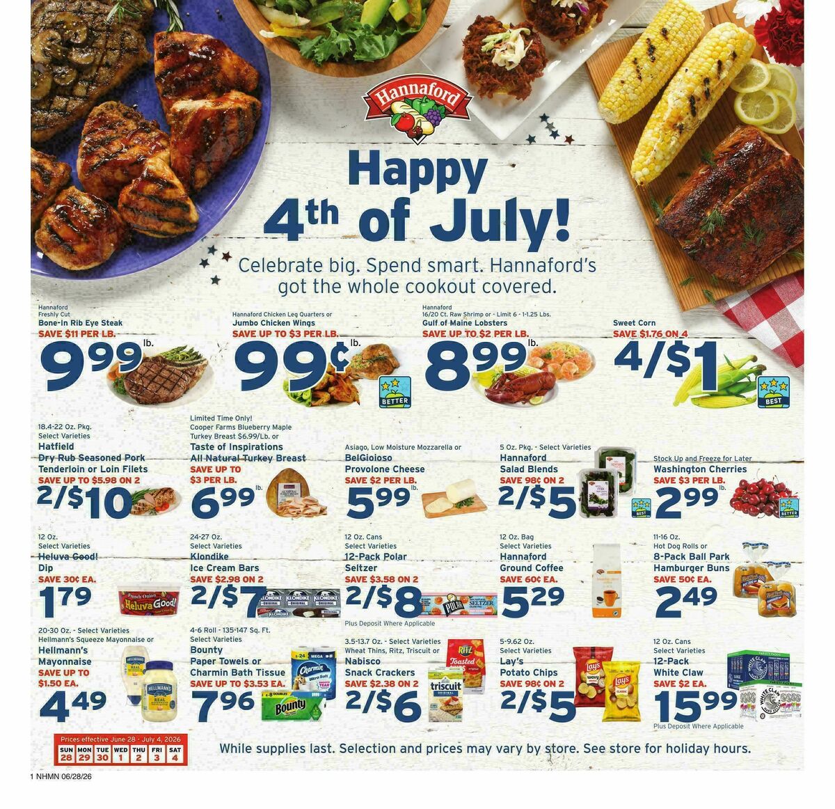 Hannaford Weekly Ad from June 28