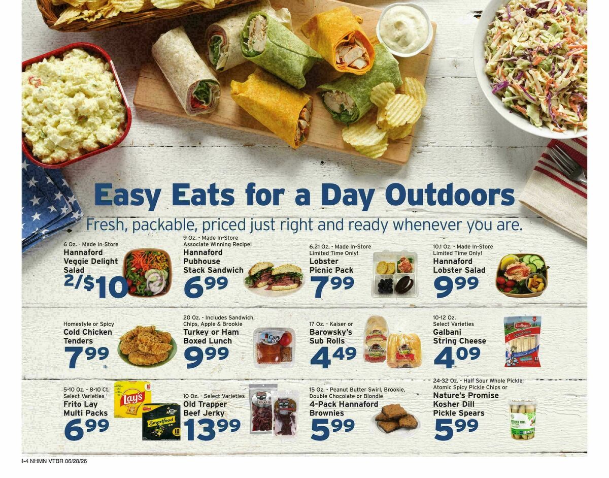 Hannaford Weekly Ad from June 28