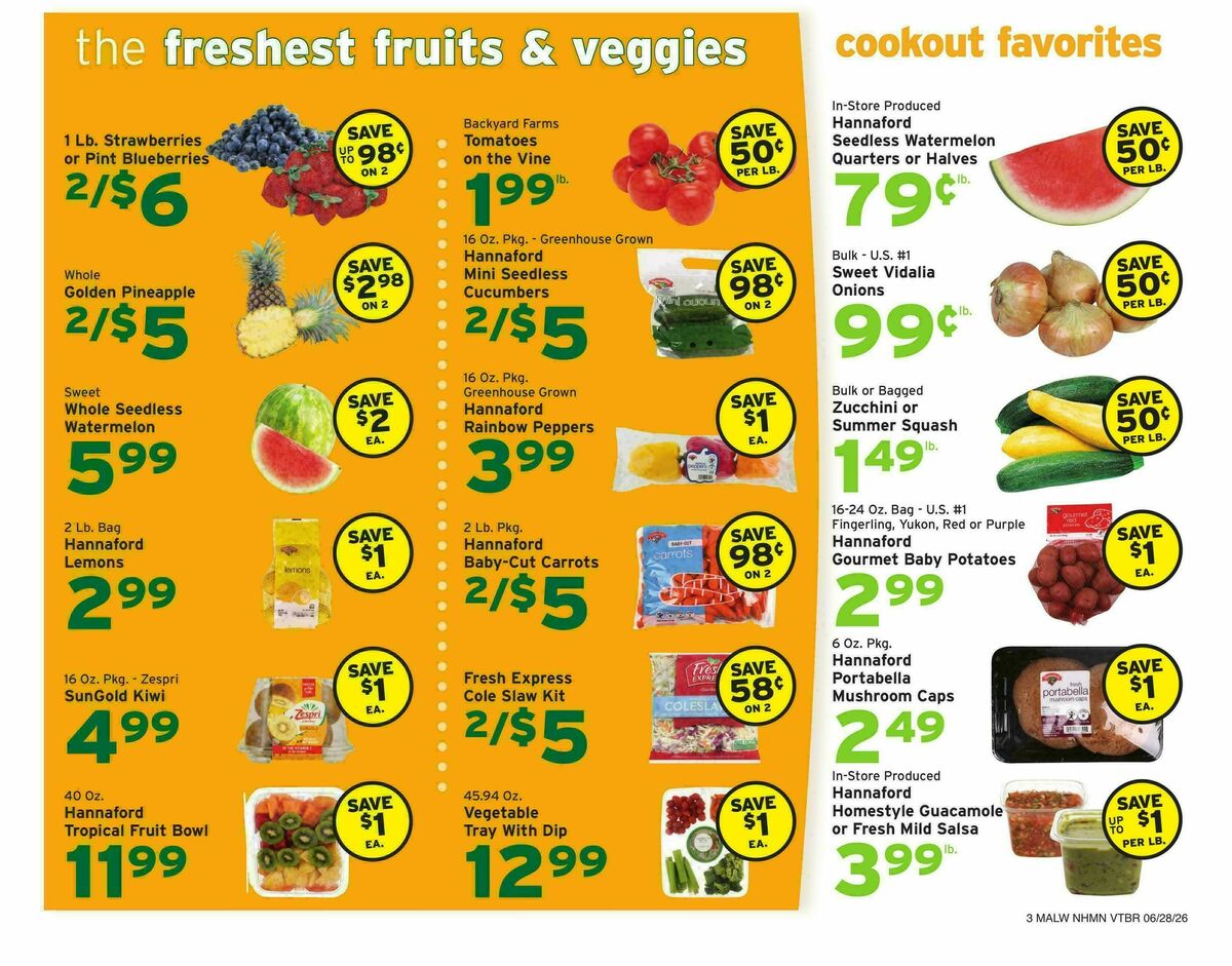 Hannaford Weekly Ad from June 28