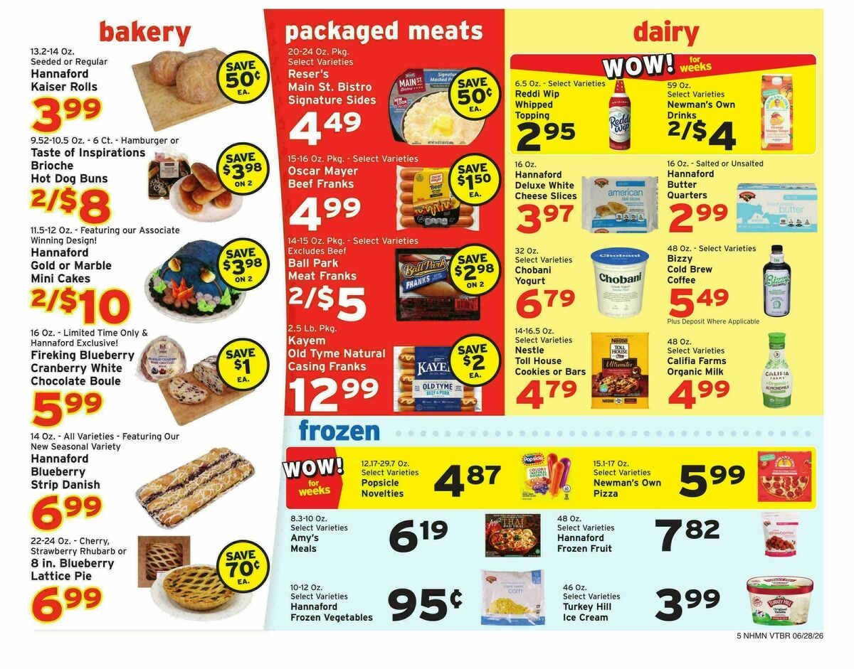 Hannaford Weekly Ad from June 28