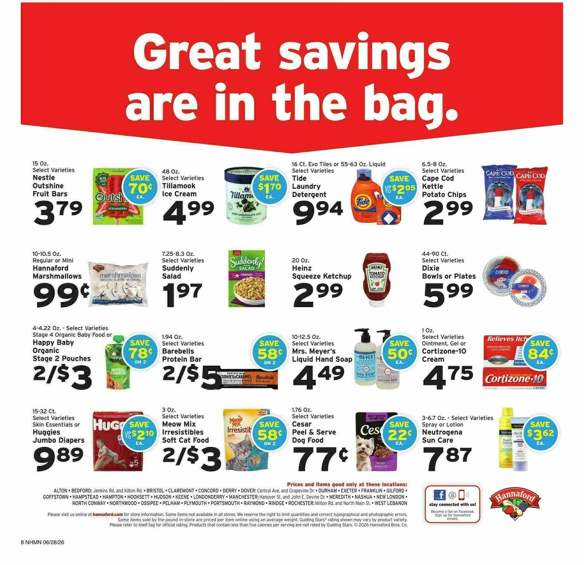 Hannaford Weekly Ad from June 28