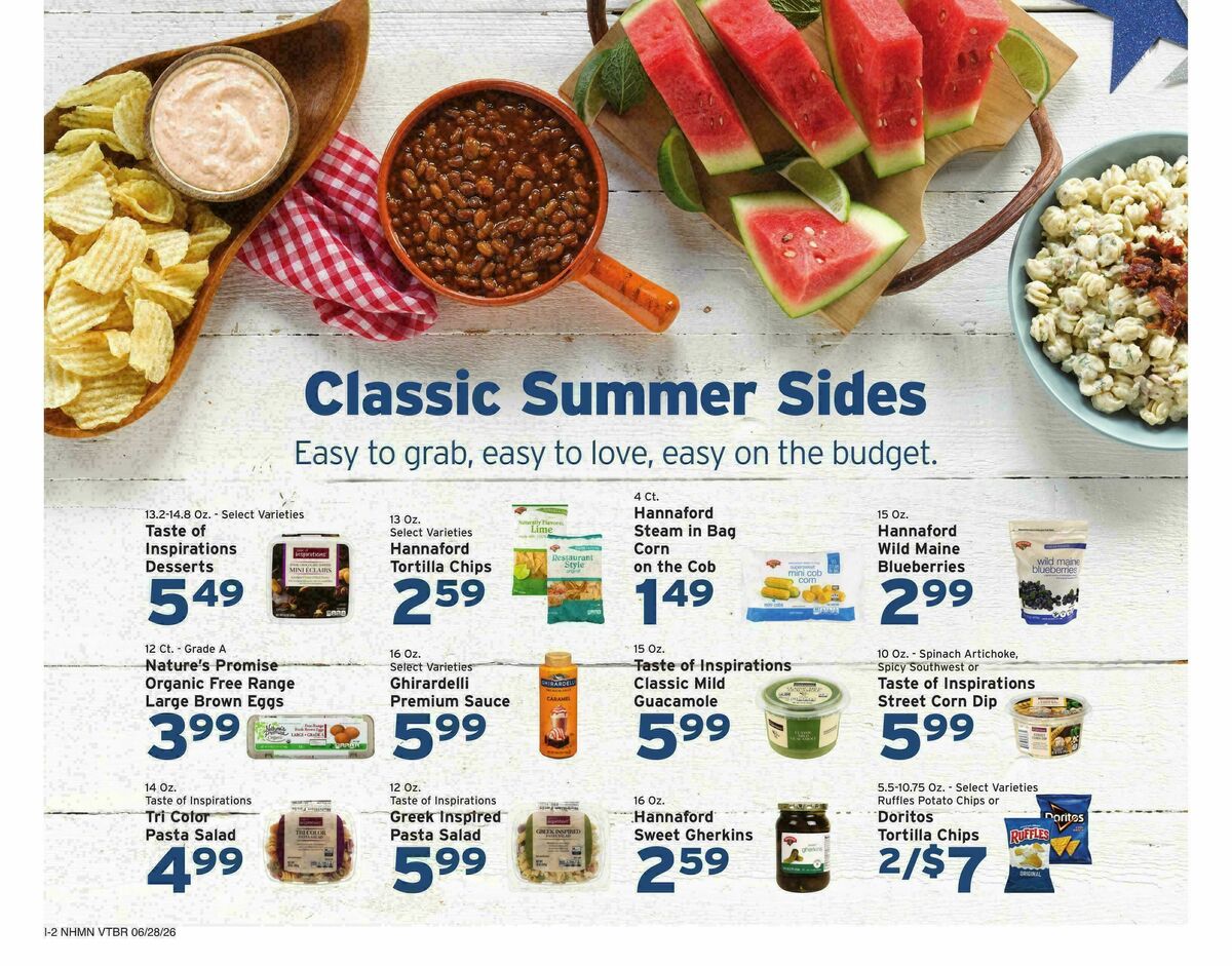 Hannaford Weekly Ad from June 28