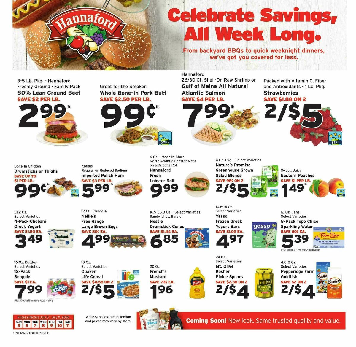 Hannaford Weekly Ad from July 5