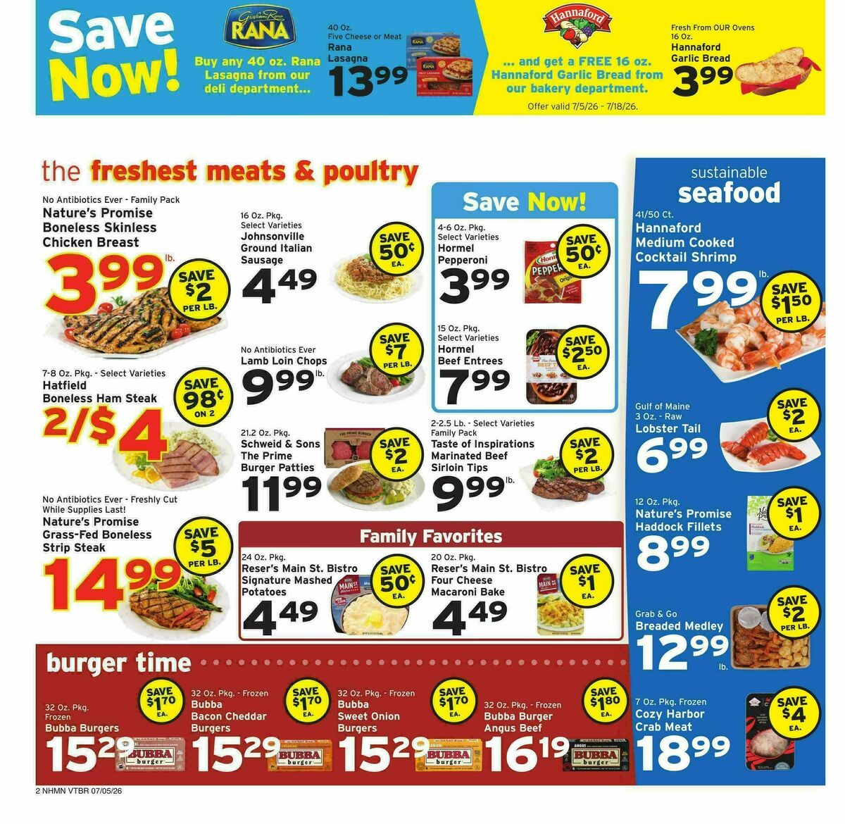 Hannaford Weekly Ad from July 5