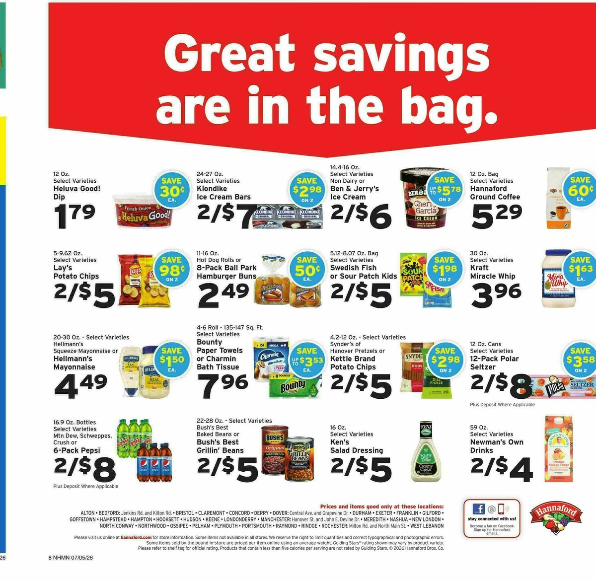 Hannaford Weekly Ad from July 5