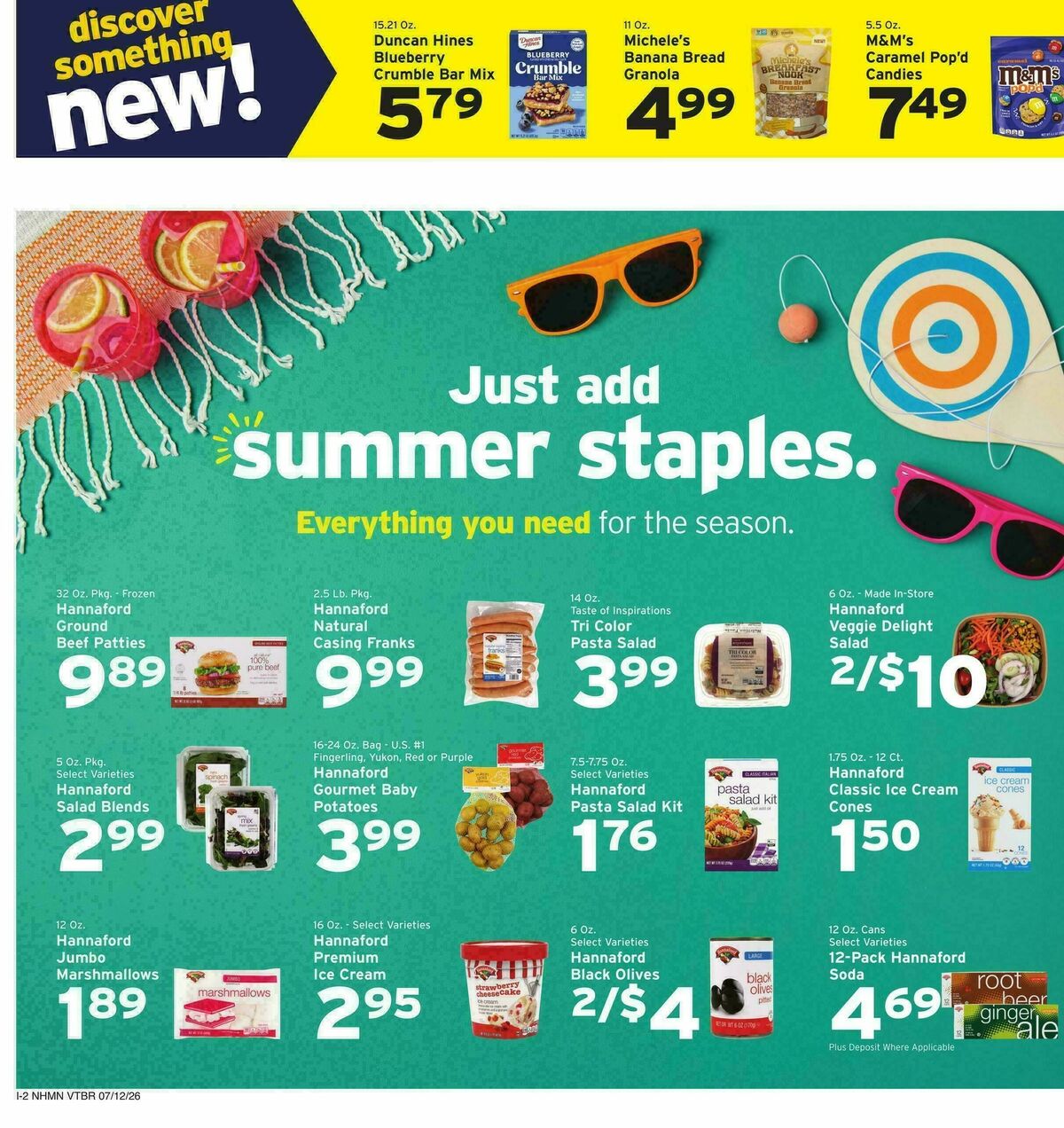 Hannaford Weekly Ad from July 12