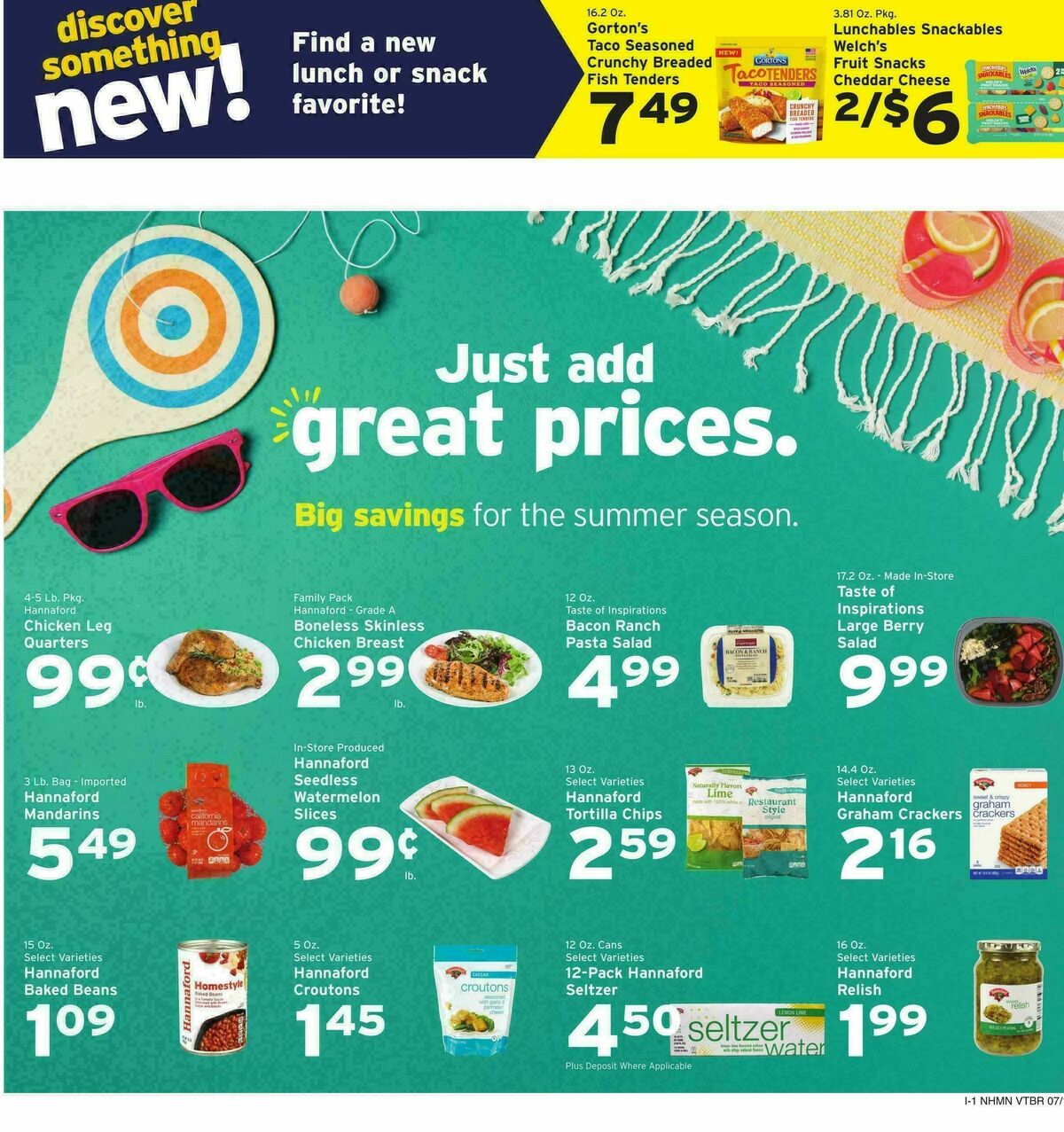 Hannaford Weekly Ad from July 12