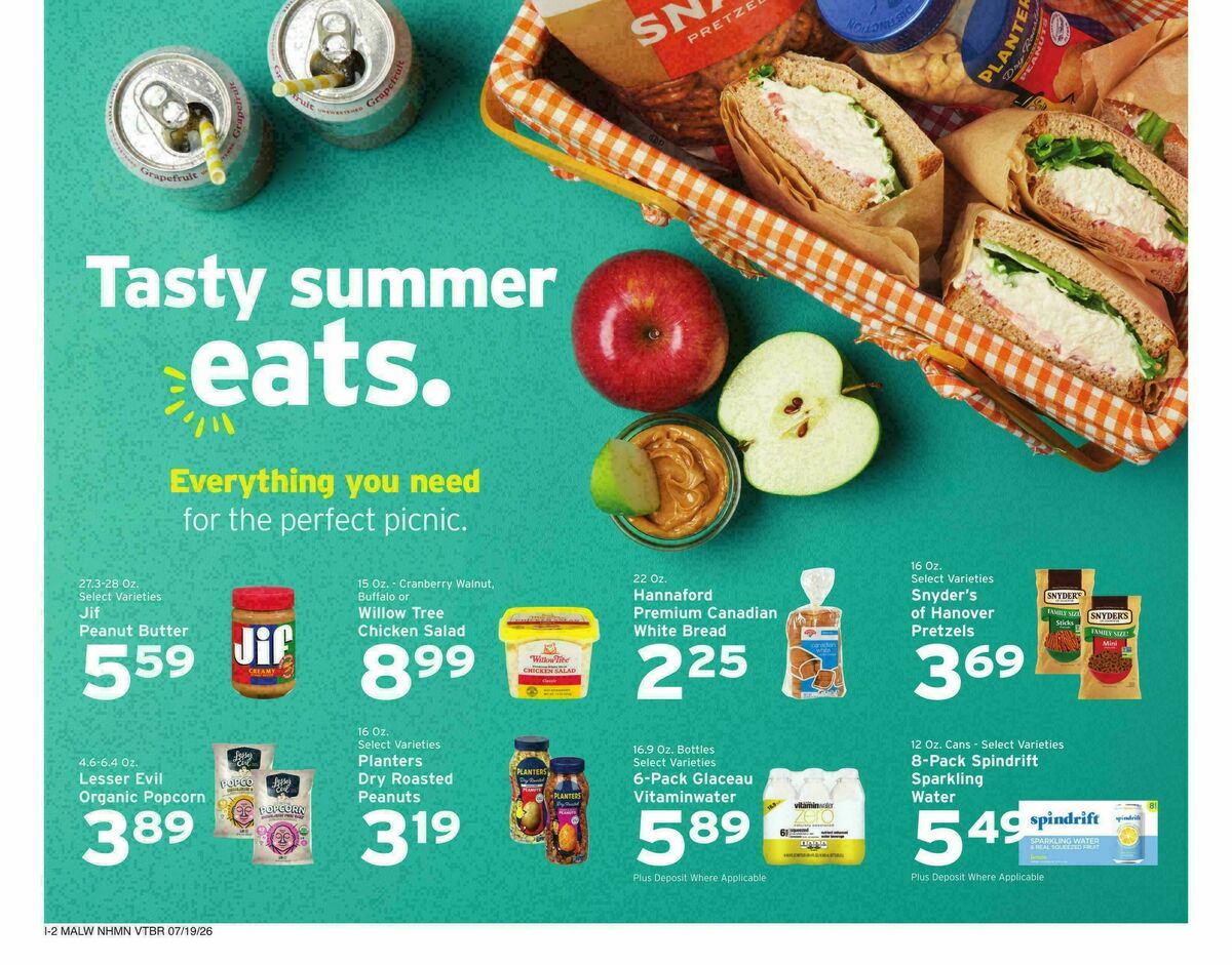 Hannaford Weekly Ad from July 19