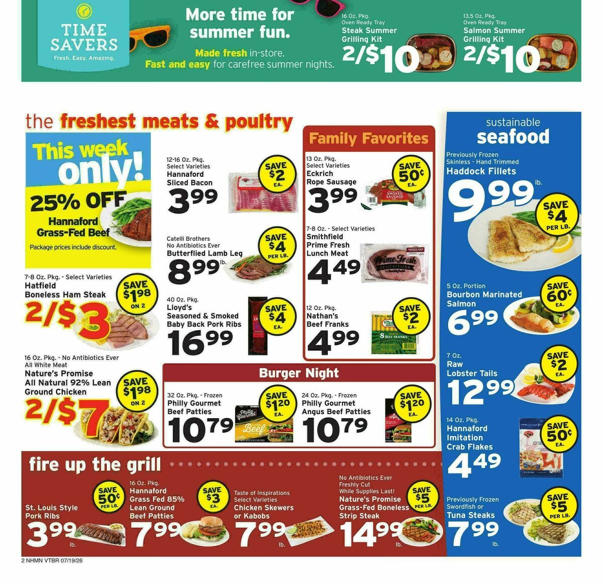 Hannaford Weekly Ad from July 19