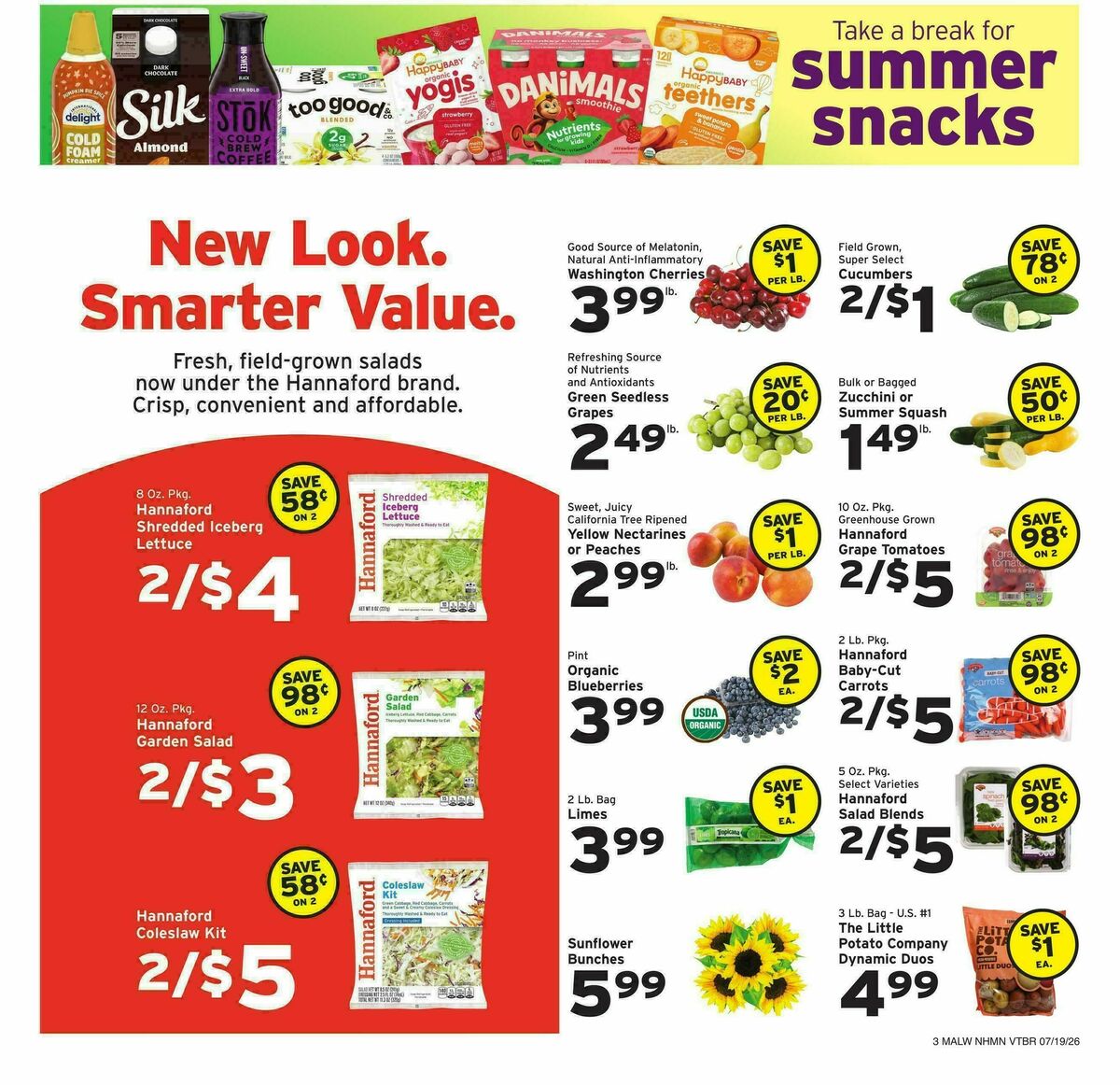 Hannaford Weekly Ad from July 19