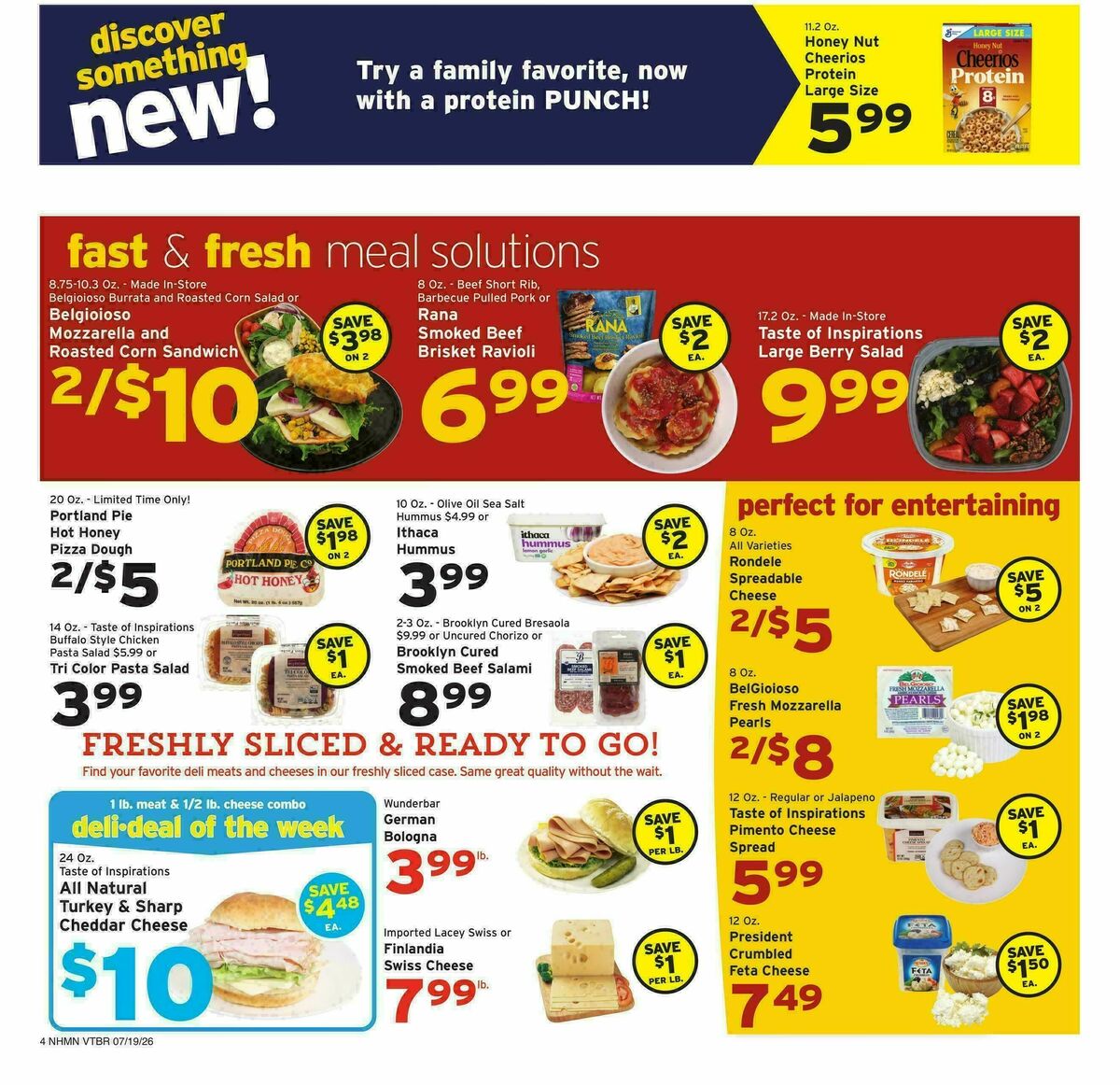 Hannaford Weekly Ad from July 19