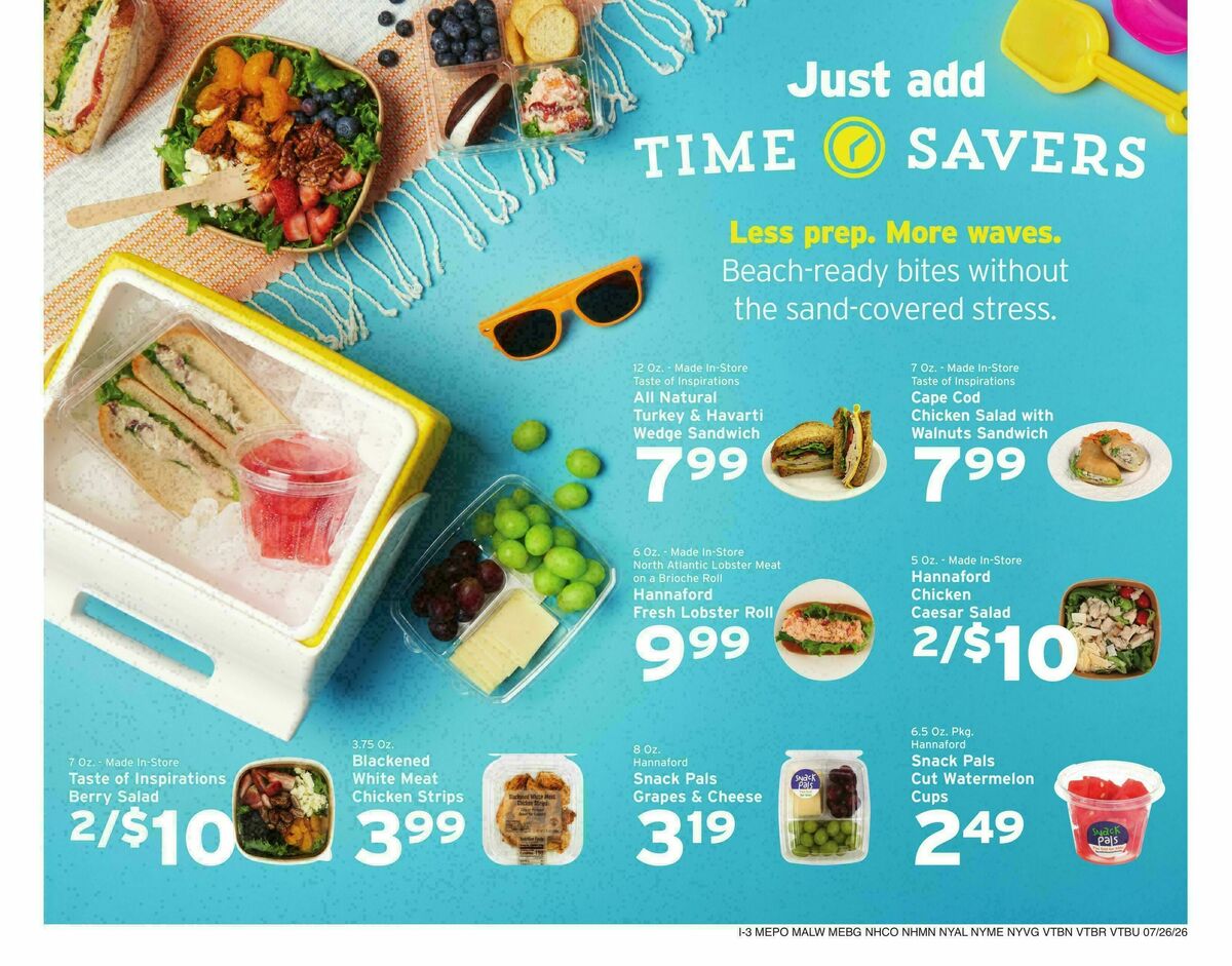 Hannaford Weekly Ad from July 26