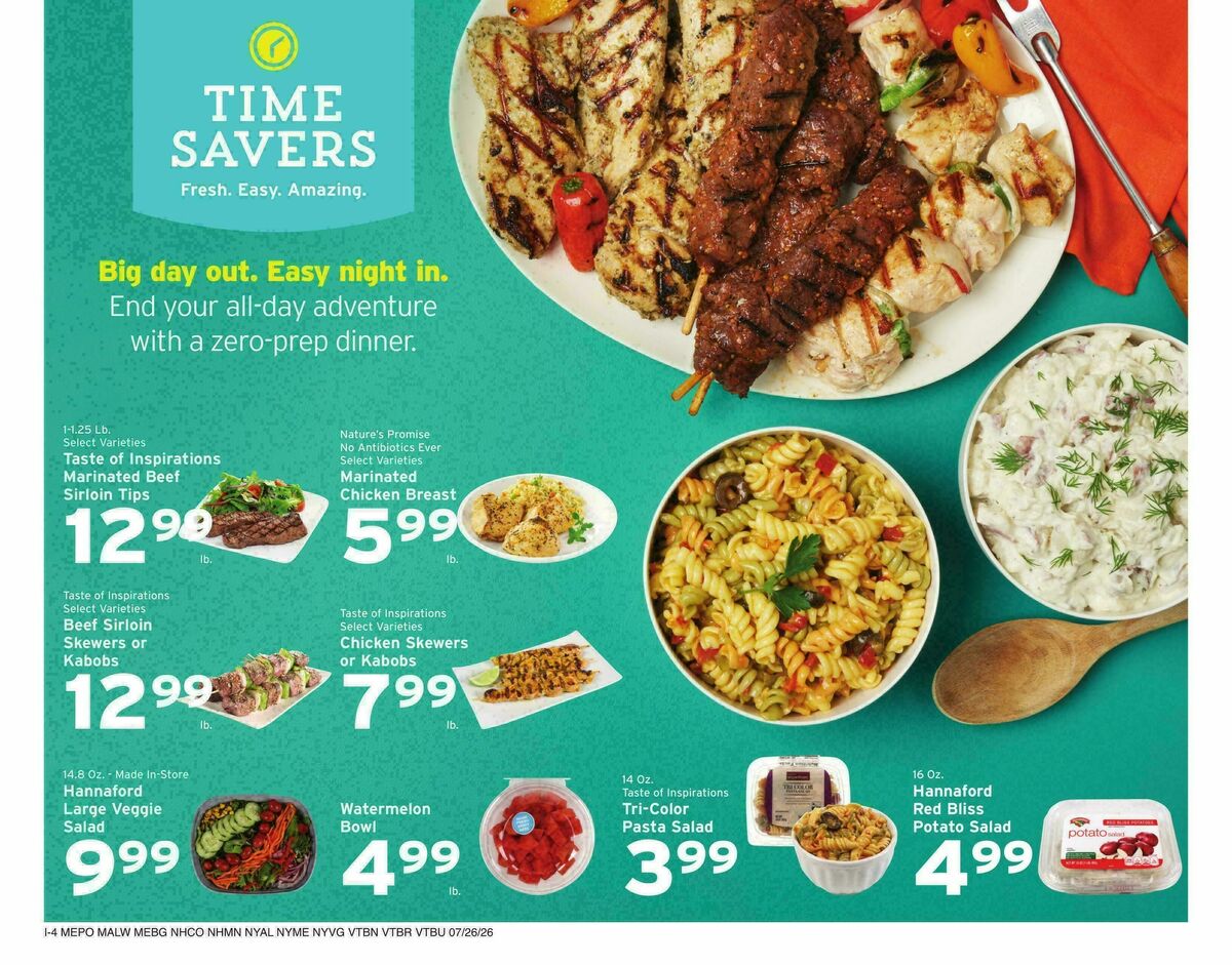 Hannaford Weekly Ad from July 26