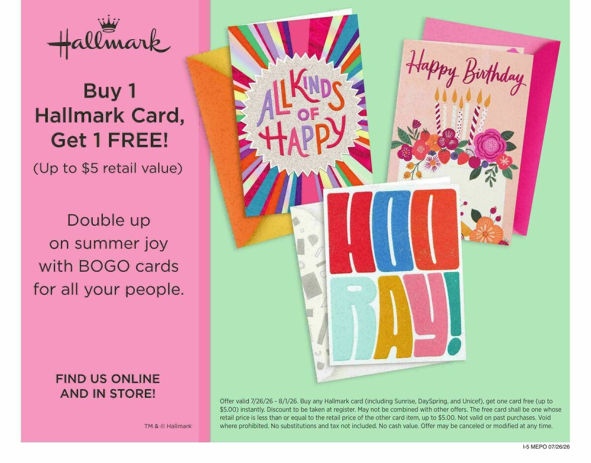Hannaford Weekly Ad from July 26