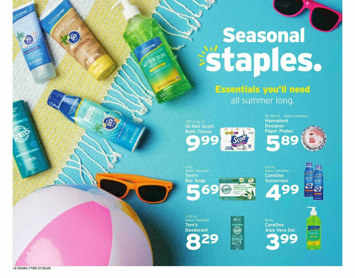 Hannaford Weekly Ad from July 26