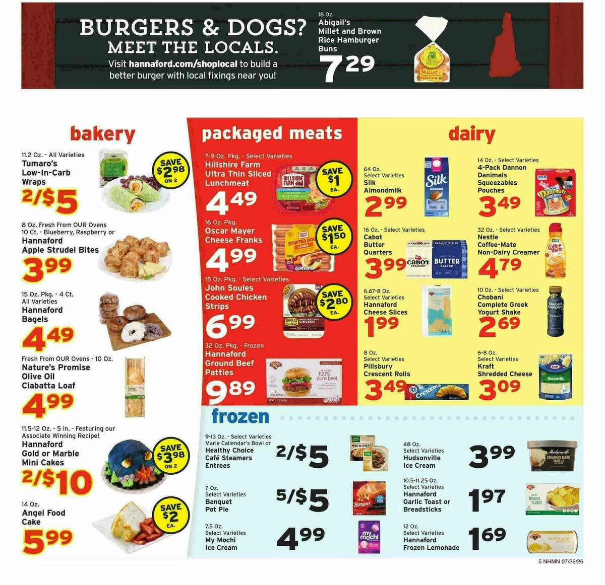 Hannaford Weekly Ad from July 26