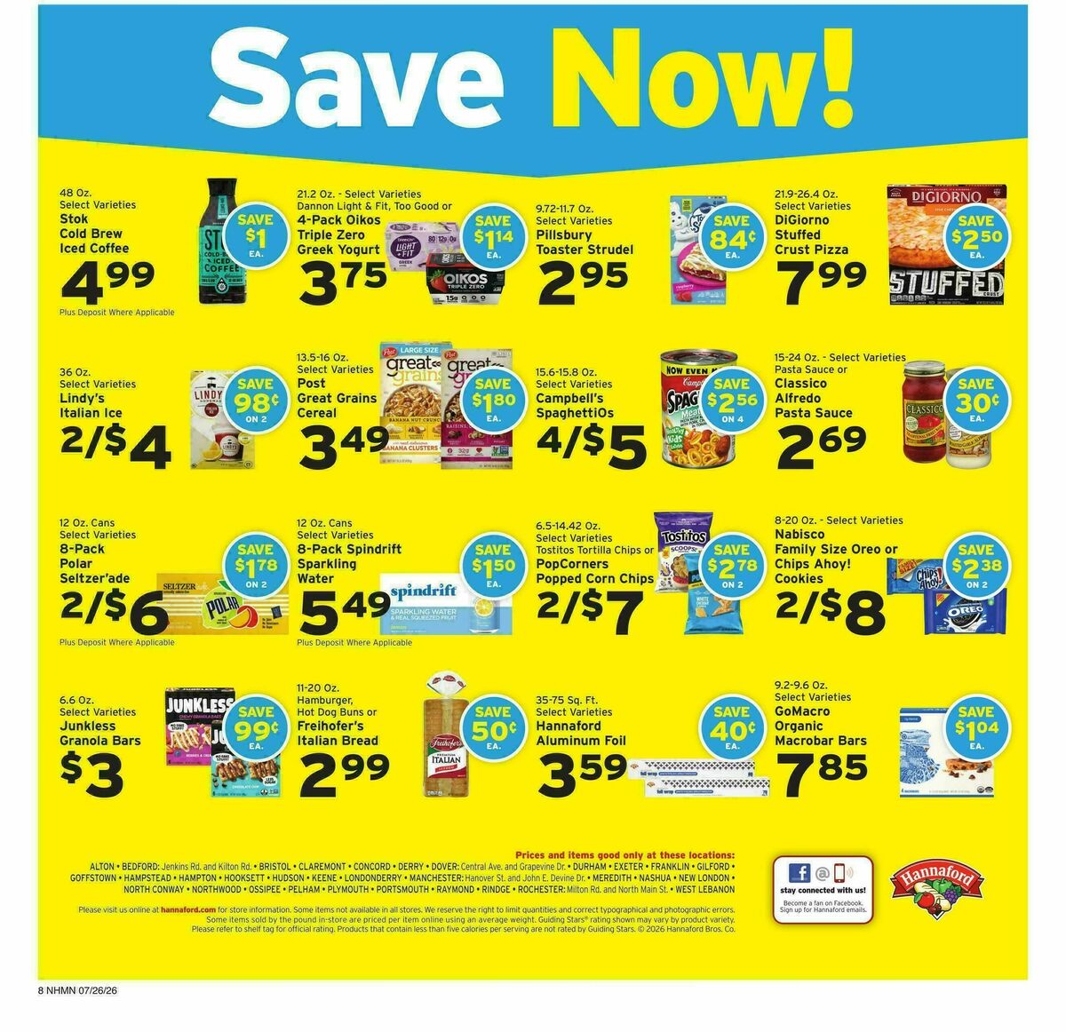 Hannaford Weekly Ad from July 26