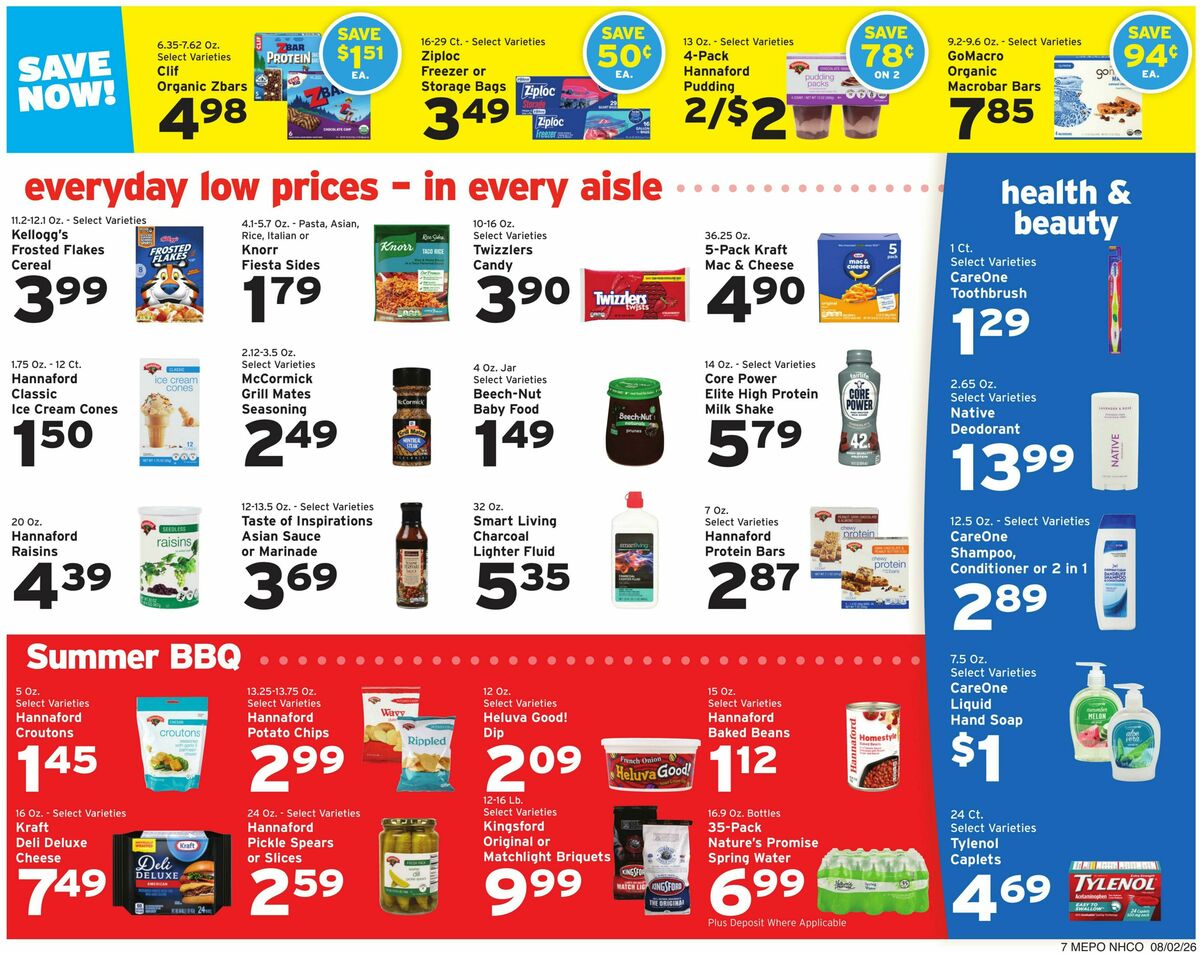 Hannaford Weekly Ad from August 2