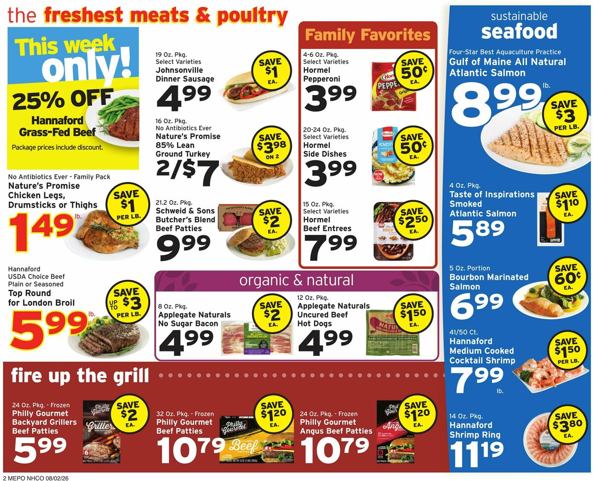 Hannaford Weekly Ad from August 2