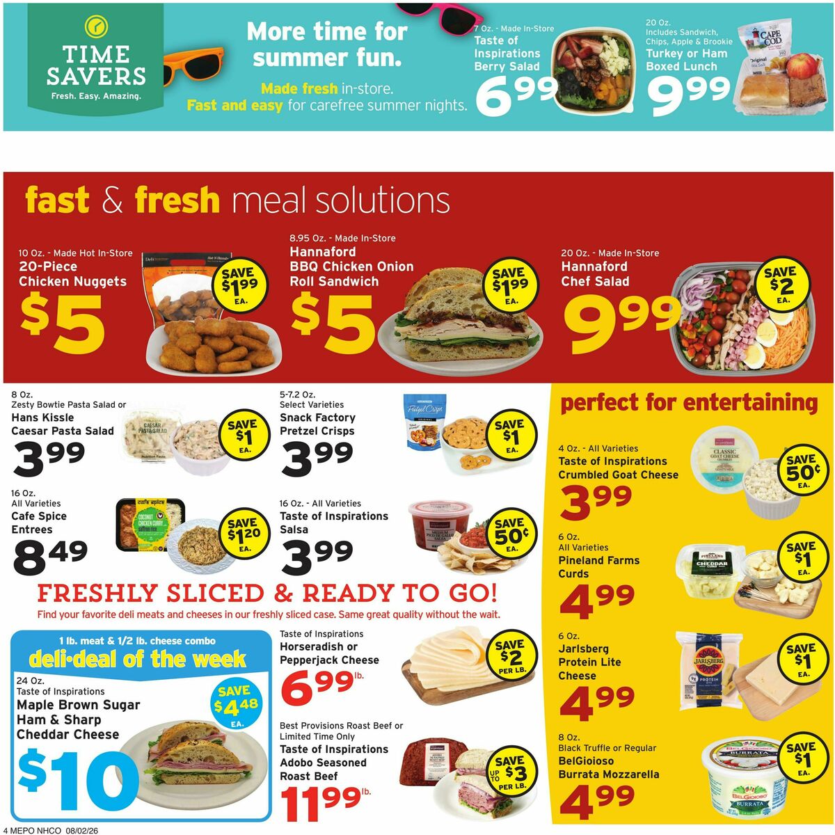 Hannaford Weekly Ad from August 2