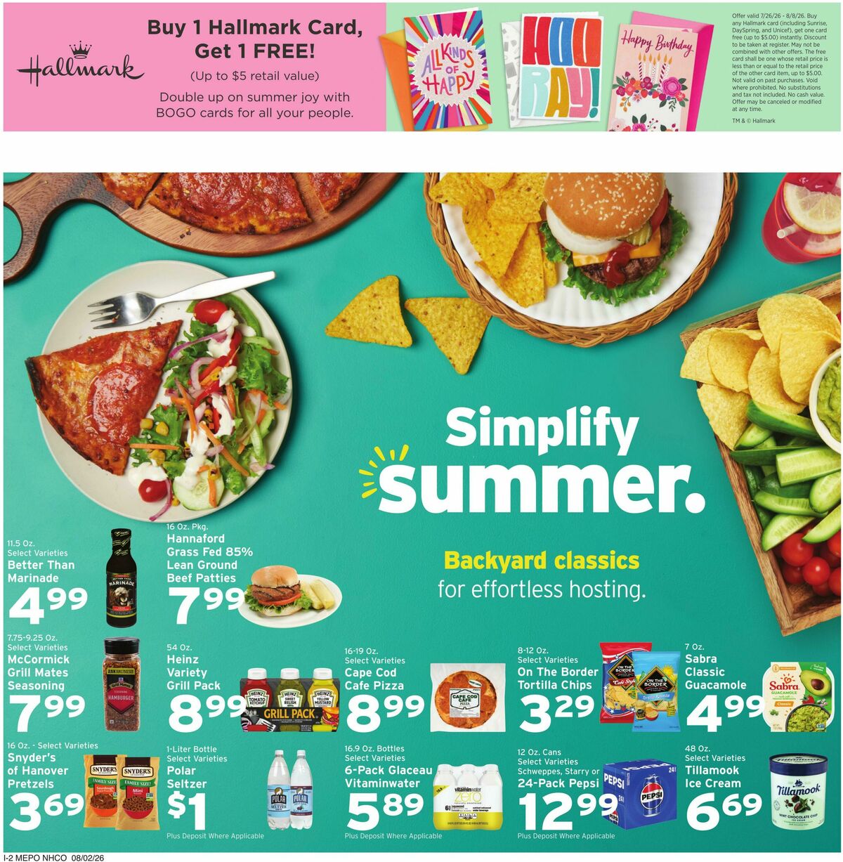 Hannaford Weekly Ad from August 2