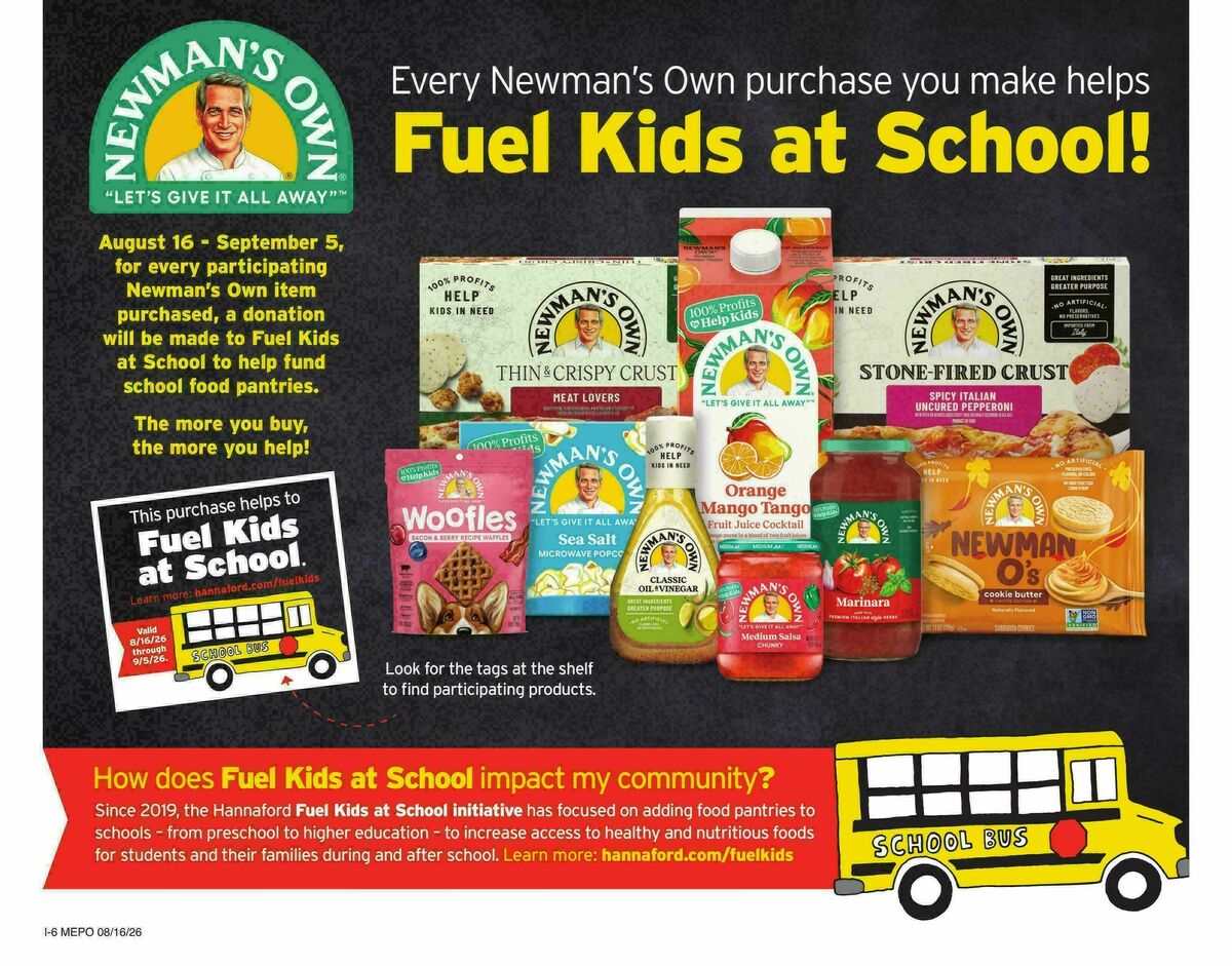 Hannaford Weekly Ad from August 16
