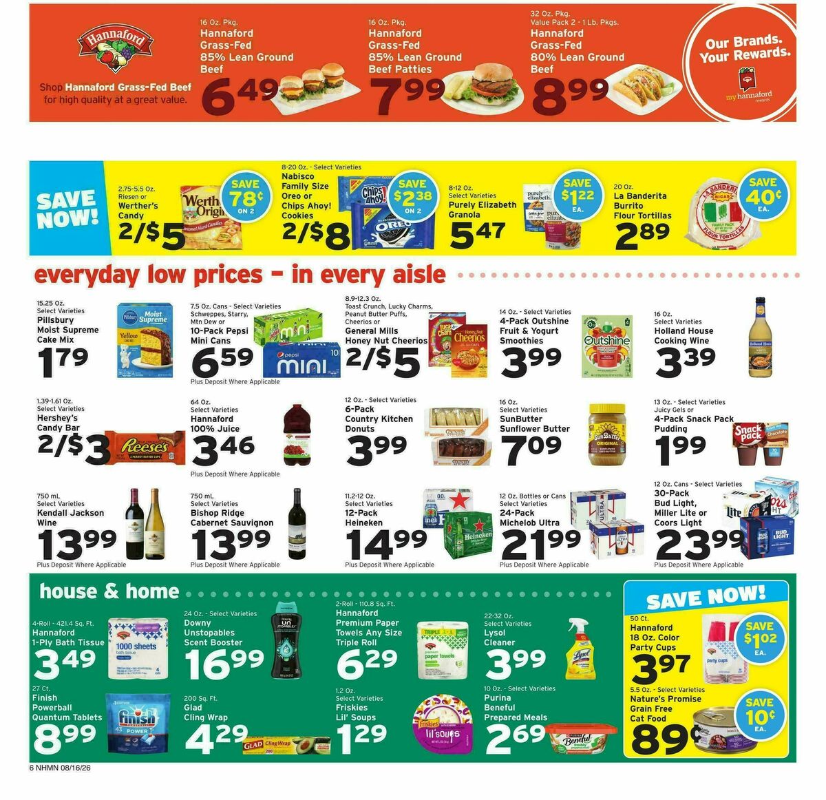 Hannaford Weekly Ad from August 16