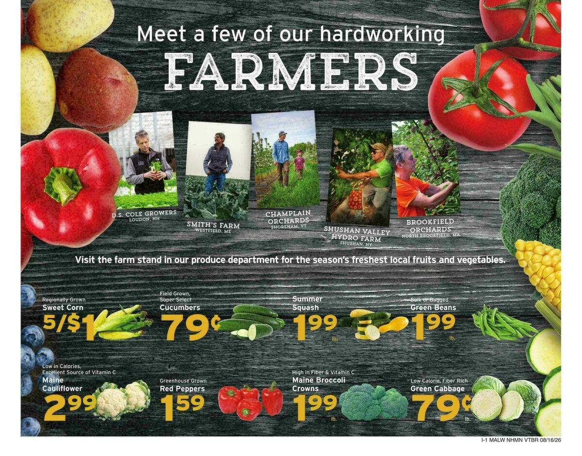 Hannaford Weekly Ad from August 16
