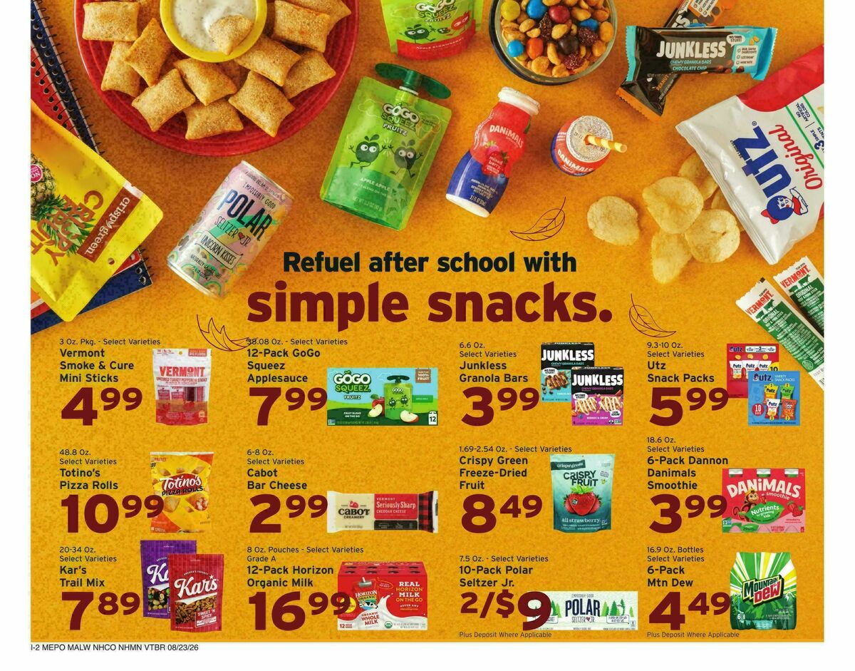 Hannaford Weekly Ad from August 23