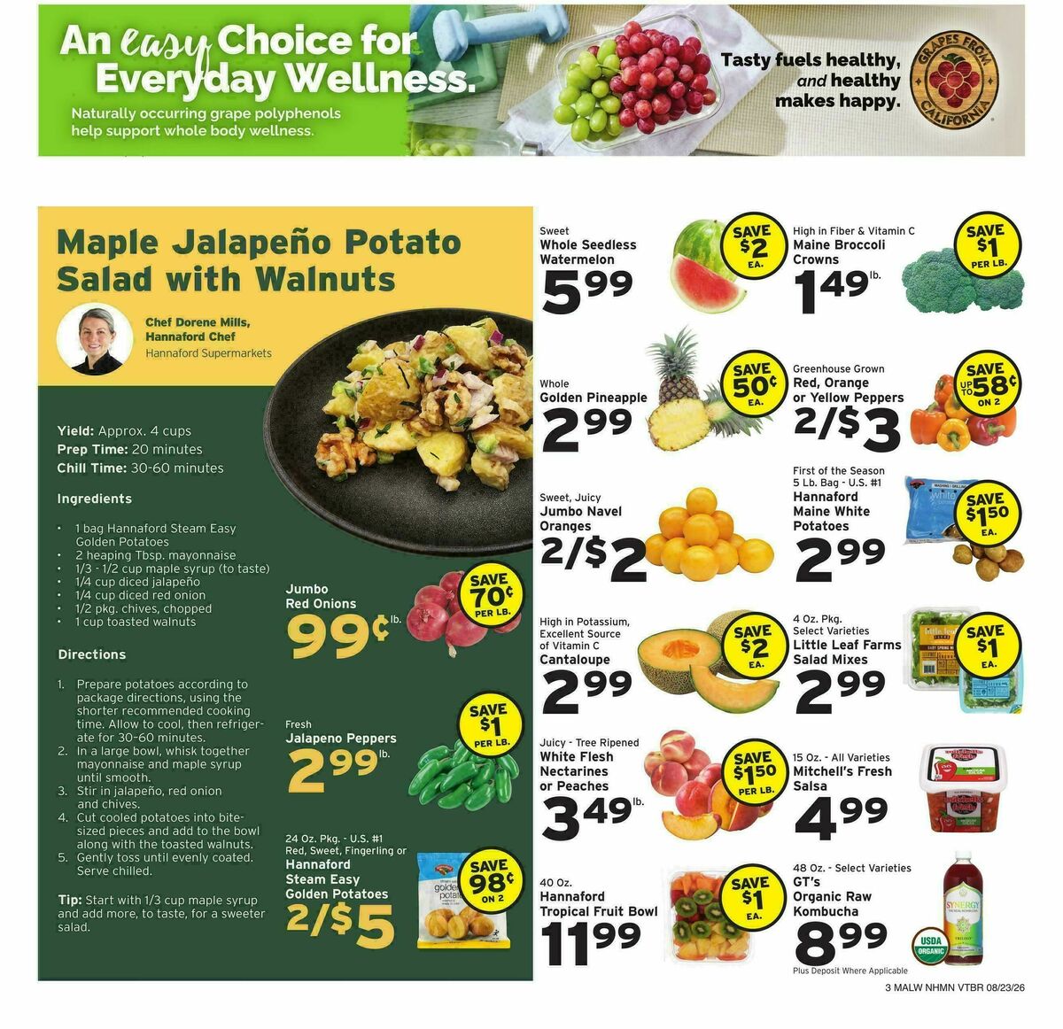 Hannaford Weekly Ad from August 23
