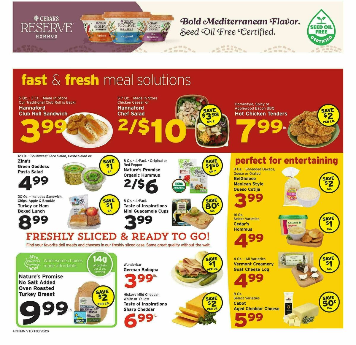 Hannaford Weekly Ad from August 23