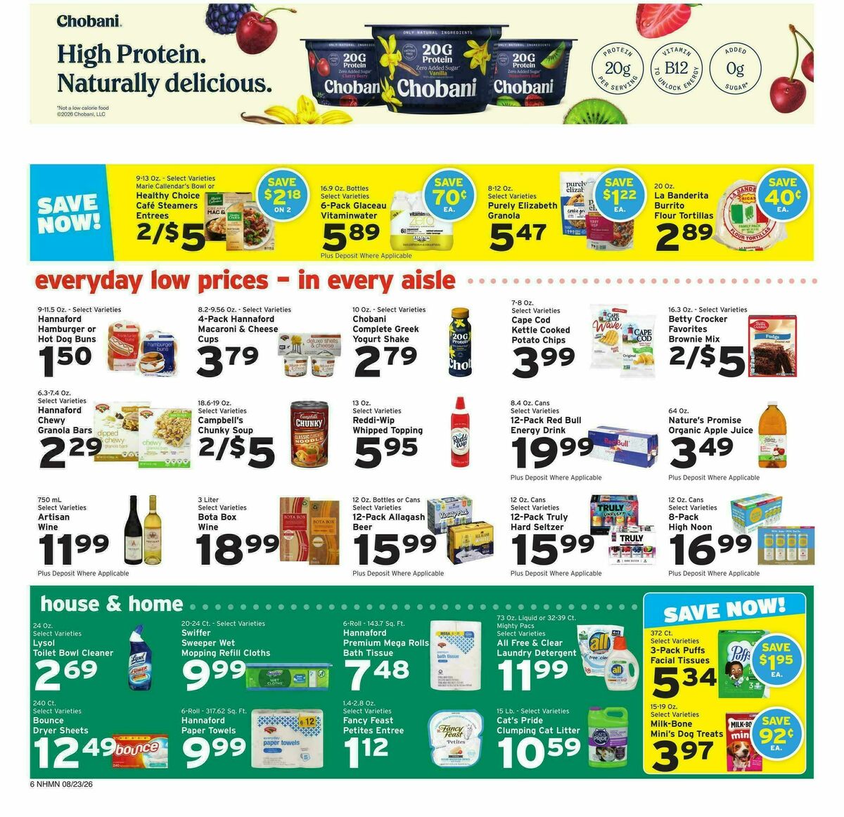 Hannaford Weekly Ad from August 23