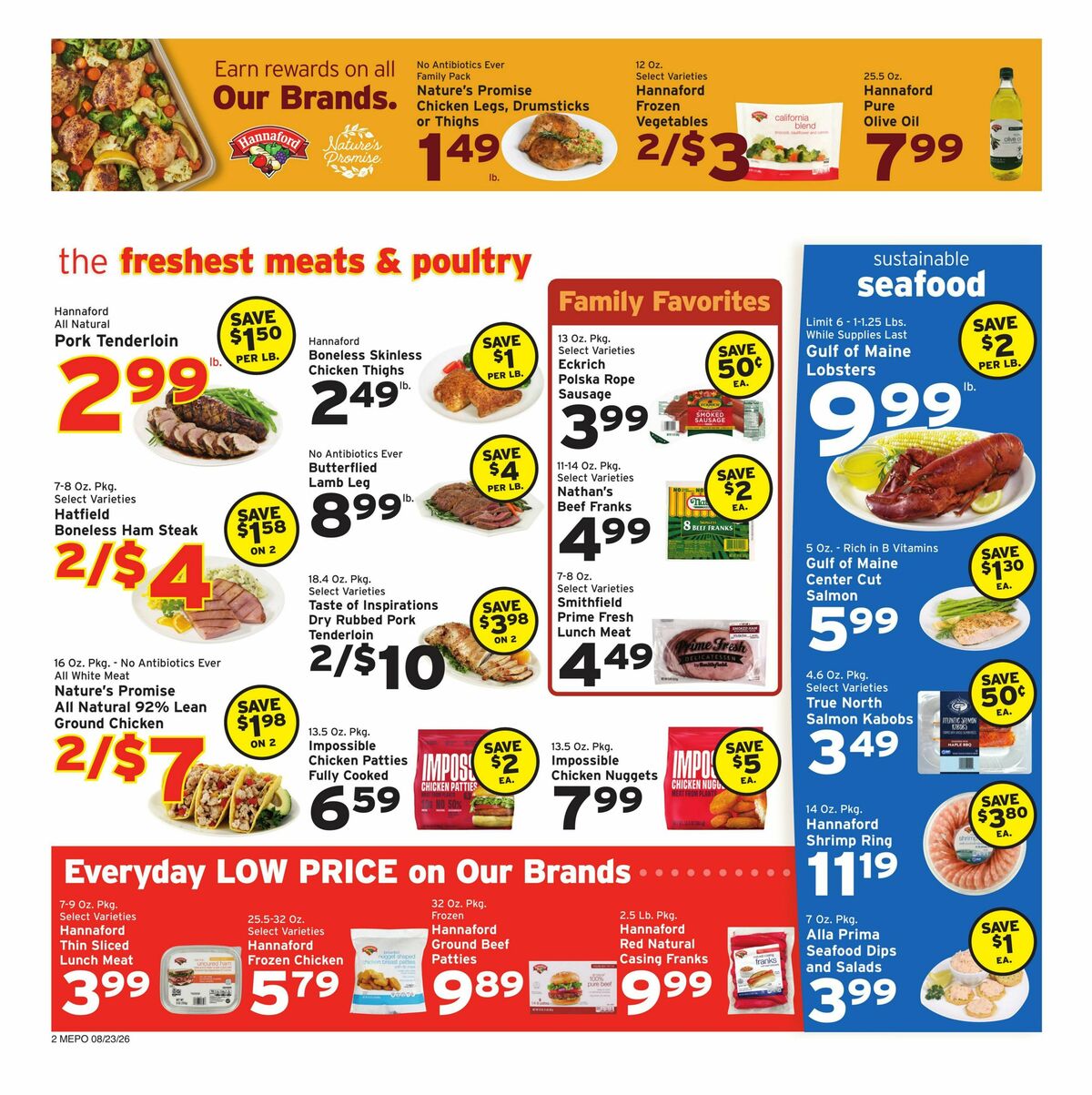 Hannaford Weekly Ad from August 30
